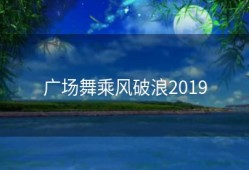 广场舞乘风破浪2019