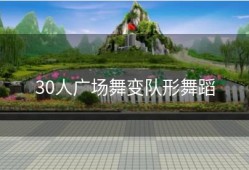 30人广场舞变队形舞蹈