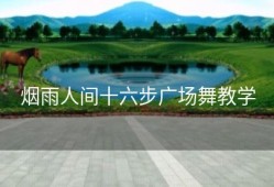 烟雨人间十六步广场舞教学