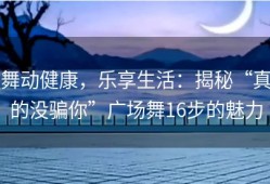 舞动健康，乐享生活：揭秘“真的没骗你”广场舞16步的魅力