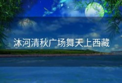 沐河清秋广场舞天上西藏