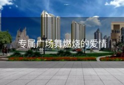 专属广场舞燃烧的爱情