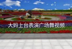 大妈上台表演广场舞视频
