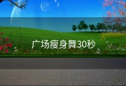 广场瘦身舞30秒