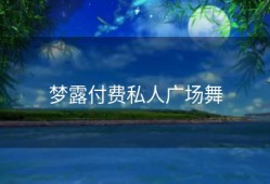 梦露付费私人广场舞