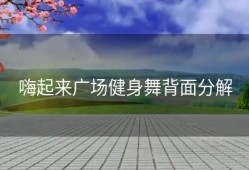 嗨起来广场健身舞背面分解