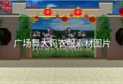 广场舞大妈衣服素材图片