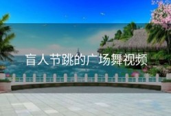 盲人节跳的广场舞视频