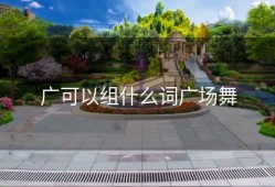广可以组什么词广场舞