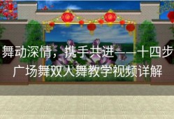 舞动深情，携手共进——十四步广场舞双人舞教学视频详解