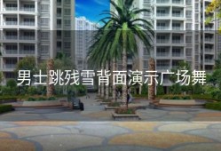 男士跳残雪背面演示广场舞