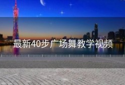 最新40步广场舞教学视频