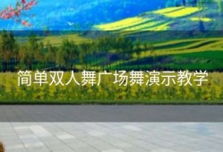 简单双人舞广场舞演示教学