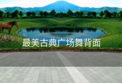 最美古典广场舞背面