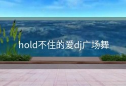 hold不住的爱dj广场舞