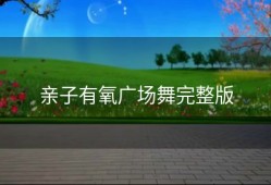 亲子有氧广场舞完整版