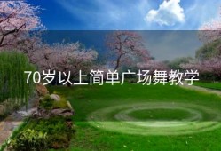 70岁以上简单广场舞教学