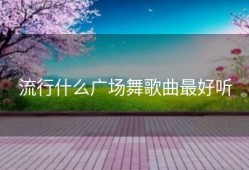流行什么广场舞歌曲最好听