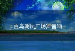百鸟朝凤广场舞音响