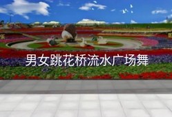 男女跳花桥流水广场舞