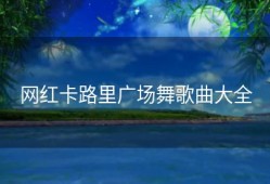 网红卡路里广场舞歌曲大全