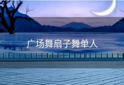 广场舞扇子舞单人