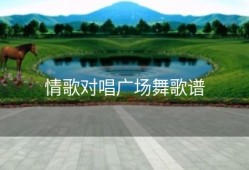 情歌对唱广场舞歌谱