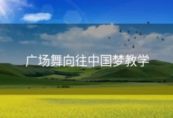 广场舞向往中国梦教学
