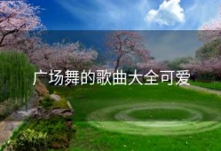 广场舞的歌曲大全可爱