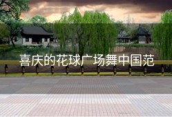 喜庆的花球广场舞中国范