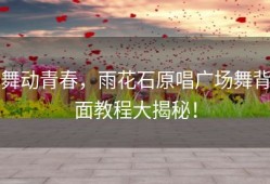 舞动青春，雨花石原唱广场舞背面教程大揭秘！