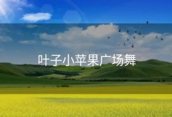 叶子小苹果广场舞