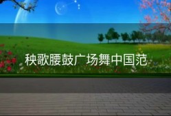 秧歌腰鼓广场舞中国范