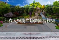 红衣大妈跳广场舞图片视频