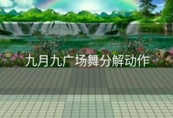 九月九广场舞分解动作