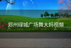 郑州绿城广场舞大妈视频