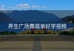 养生广场舞简单好学视频
