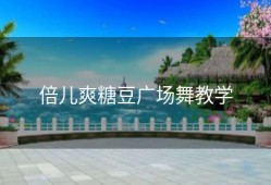 倍儿爽糖豆广场舞教学