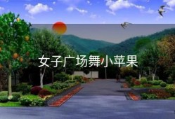 女子广场舞小苹果