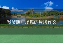 爷爷跳广场舞的片段作文