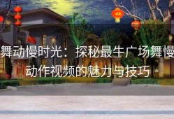 舞动慢时光：探秘最牛广场舞慢动作视频的魅力与技巧