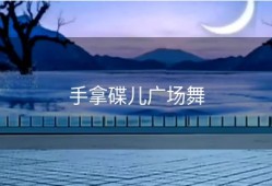 手拿碟儿广场舞