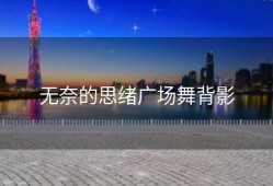 无奈的思绪广场舞背影