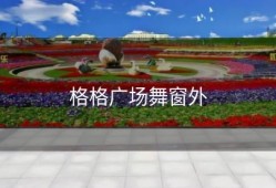 格格广场舞窗外