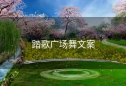 踏歌广场舞文案