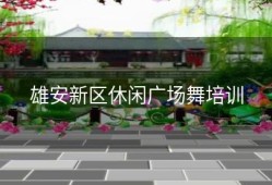雄安新区休闲广场舞培训