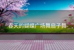 春天的蝴蝶广场舞扇子舞