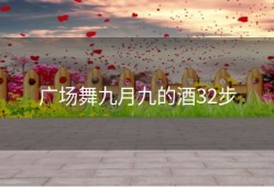 广场舞九月九的酒32步