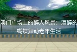 澳门广场上的醉人风景：酒醉的蝴蝶舞动老年生活