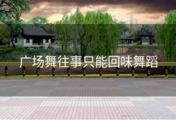 广场舞往事只能回味舞蹈